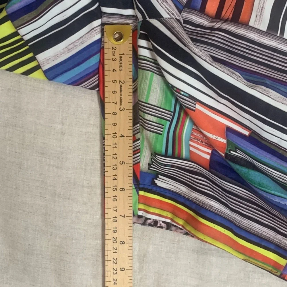 Robert Graham Swim Trunks‎ Mens 40 Multicolor Excellent Abstract Skull Geometric